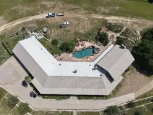 Shepherd Metal Roofing slope replacement project in rural Texas