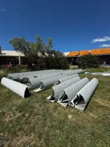 Shepherd Metal Roofing slope replacement project in rural Texas
