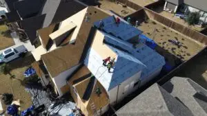 during roof replacement