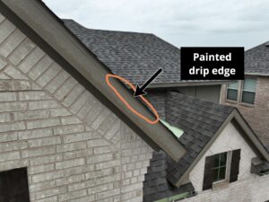 detail view of roof inspection